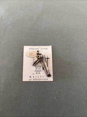 Sterling Silver Ski and Boot Charm - Vail